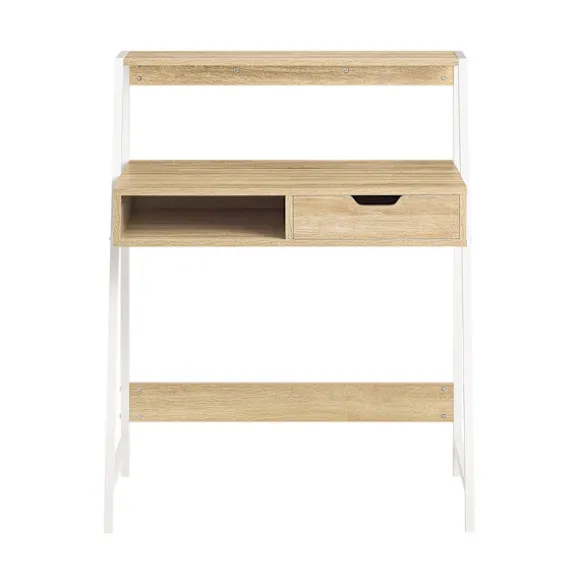 SoBuy Computerskrivebord med 1 skuffe i træ 80x50x100cm, industriel FWT63-N