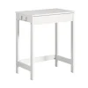 SoBuy Computerskrivebord med 1 skuffe i hvid 60x40x76cm, minimalistisk FWT43-W