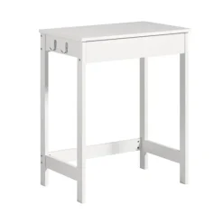 SoBuy Computerskrivebord med 1 skuffe i hvid 60x40x76cm, minimalistisk FWT43-W
