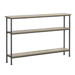 SoBuy Entré konsol med 3 hylder i sort 122x20x77cm, industriel FSB49-PZ
