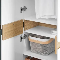 SoBuy Garderobeskab Entrégarderobe Tøjskab KSB01-W 61*30*192cm