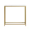 SoBuy guld entrékonsol 80x29.5x74.5cm, vintage FSB29-G