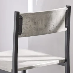SoBuy Højt barbord med 2 barstole, Køkkenbord+2 skamler,OGT03-HG Cement