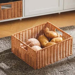 SoBuy hvid køkkenø med 2 kurve og 1 barbord 120x60x90cm, moderne KNL05-W
