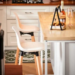 SoBuy hvid køkkenø 170x60x88.5cm, industriel KNL09-WN