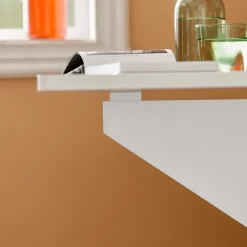 SoBuy hvidt foldbart vægbord med sammenklappelig, vægmonteret, pladsbesparende, kompakt og
