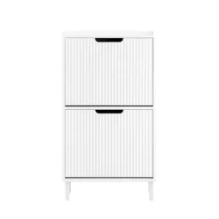 SoBuy hvidt skoskab med 2 døre 19x50.01x89.99cm, moderne FSR177-W
