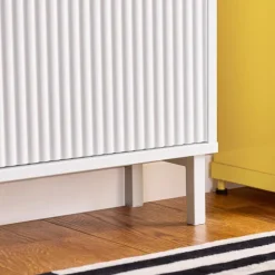 SoBuy hvidt skoskab med 2 døre 19x50.01x89.99cm, moderne FSR177-W
