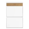 SoBuy hvidt skoskab med 2 døre 61x26x91cm, funktionel FSR205-WN