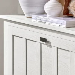 SoBuy hvidt skoskab med 3 døre 30x80.01x111cm, moderne FSR162-W