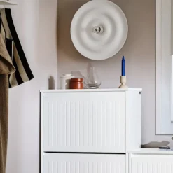 SoBuy hvidt skoskab med 3 døre 26.01x61.01x119.99cm, funktionel FSR165-H-W