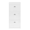 SoBuy hvidt skoskab med 3 døre 53.01x24x116.99cm, moderne FSR94-W