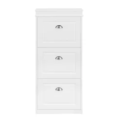 SoBuy hvidt skoskab med 3 døre 53.01x24x116.99cm, moderne FSR94-W