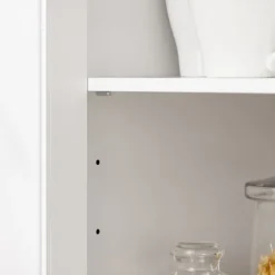 SoBuy Køkkenø med 1 skuffe i hvid 88.5x40x89cm, moderne FSB78-W