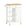 SoBuy Køkkenvogn 1 drawer Hvid 67.5x40x86.5cm, moderne FKW46-WN