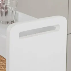 SoBuy Køkkenvogn med 4 hylder i hvid 60x18x81.5cm, funktionel NSR01-W