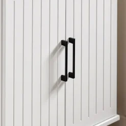 SoBuy Køkkenvogn med 1 skuffe i træ 74x45.6x91cm, moderne FKW119-WN