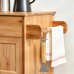 SoBuy Køkkenvogn med 1 skuffe i naturlig 75x38x86cm, vintage FKW45-N