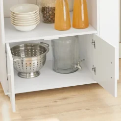 SoBuy Køkkenvogn med 1 skuffe i hvid 75x46x88cm, funktionel FKW113-WN