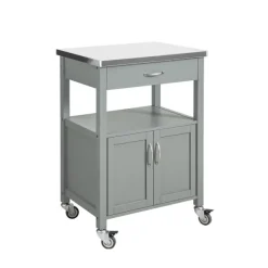 SoBuy Køkkenvogn med 1 skuffe i lysegrå 60x44.5x91cm, moderne FKW22-HG