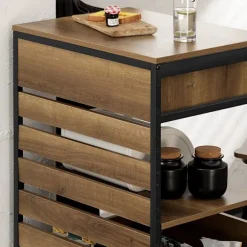 SoBuy Køkkenvognen Serveringsvognen Køkken Mobilt FKW118-PF 60*45*90 CM