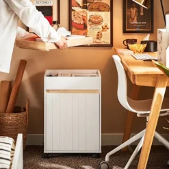 SoBuy Kontormøbel med 1 dør i hvid 40x40x63.5cm, funktionel ASK03-W