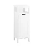 SoBuy Lavt badeværelsesskab med 1 hylde i hvid 30x30x89cm, funktionel BZR122-W