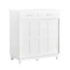 SoBuy Lavt skab med 1 skuffe i hvid 80x40x85cm, moderne FSB84-W