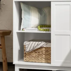 SoBuy Lavt skab med 1 skuffe i hvid 80x40x85cm, moderne FSB84-W