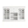 SoBuy Lavt skab med 2 skuffer i hvid 120x39x78cm, moderne FSB79-W