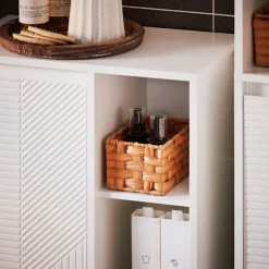 SoBuy Linnedskab med 1 dør i hvid 30x50x86cm, klassisk BZR156-W