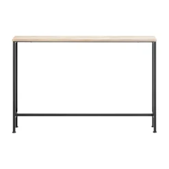 SoBuy lys eg entrékonsol med udtrækkelig og pladsbesparende og nem at samle 120x20x80cm, moderne