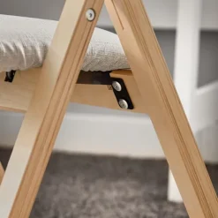 SoBuy lysegrå klapstol med sammenklappeligt og polstret sæde og polstret ryglæn 60x48x78cm FST40-HG