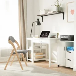 SoBuy lysegrå klapstol med sammenklappelig og pladsbesparende 54x47x81cm, funktionel FST92-N