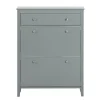 SoBuy lysegrå skoskab med 1 skuffe 24.99x80.01x108cm, moderne FSR89-HG