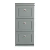SoBuy lysegrå skoskab med 3 døre 24x53.01x116.99cm, moderne FSR94-HG