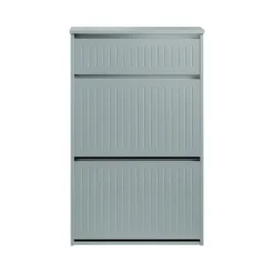 SoBuy lysegrå skoskab med 1 skuffe 26.01x61.01x100cm, funktionel FSR165-HG