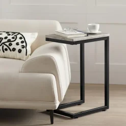 SoBuy lysegrå sofabord 30x40x60cm, moderne FBT44-HG