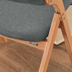 SoBuy mørkegrå klapstol med sammenklappelig og pladsbesparende 47x51x78cm, funktionel FST92-SG
