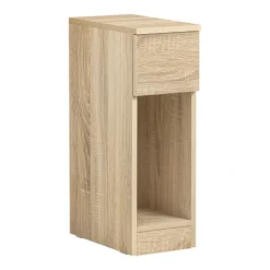 SoBuy Nattbord med 1 skuffe i træ 20x35x60cm, moderne FBT111-N
