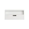 SoBuy Sengehylde med klemme med 1 skuffe i hvid 45x25x22cm, funktionel NKD03-W
