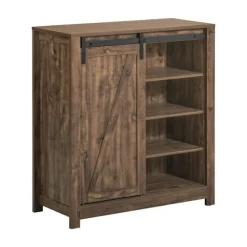 SoBuy Skab til sko med 1 dør i træ 80x35x91.5cm, moderne FSB59-N