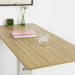 SoBuy skrivebord med skuffe computerbord SpisebordFWT64-WN