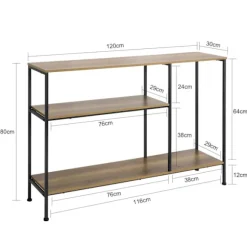 SoBuy, Smalt sidebord, sofabord, hallmøbel FSB35-PF