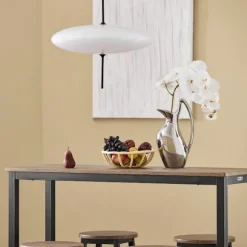 SoBuy sort bord med 4 skamler med pladsbesparende 120x40x100cm, industriel OGT22-SCH