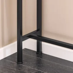 SoBuy sort entrékonsol med udtrækkelig og pladsbesparende og nem at samle 120x20x80cm, moderne
