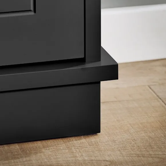 SoBuy sort skoskab med 2 døre 18.01x76x78.99cm, moderne FSR99-SCH