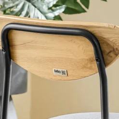 SoBuy træ bord med 4 stole og kompakt bord med 4 stole 110x68x76cm, moderne OGT52-N