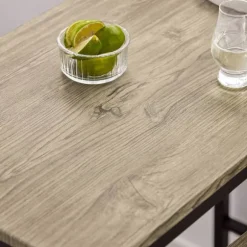 SoBuy træ bord med 2 stole med taburetter 89x45x87cm, industriel OGT03-N