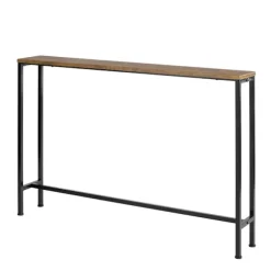 SoBuy træ entrékonsol med udtrækkelig og pladsbesparende 120x20x80cm, industriel FSB19-XL-N